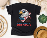 Merica Grey 2 graphic tee in Black