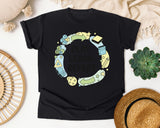 Play Learn Repeat graphic tee in Black