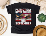 Patriot Day Never Forget graphic tee in Black