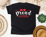 Proud Father White 4 graphic tee in Black