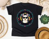 First Day Of School No Probllama Graphic Tee graphic tee in Black