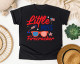 Little Miss Firecracker Red 2 graphic tee in Black