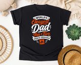 World's Okayest Dad Top Tier Snack Provider White graphic tee in Black