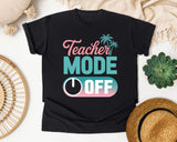 Teacher Mode Off Switch graphic tee in Black