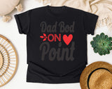 Dad Bod On Point White 4 graphic tee in Black