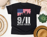 Never Forget White 7 graphic tee in Black