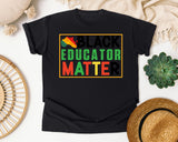 Black Educator Matter Graphic Tee graphic tee in Black
