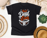 Best Dad Ever Fueled By Coffee White graphic tee in Black