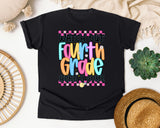Watch Out Fourth Grade Here I Come graphic tee in Black