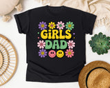 Girls Dad graphic tee in Black