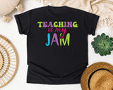 Teaching Is My Jam graphic tee in Black