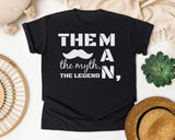 The Man The Myth The Legend Classic graphic tee in Black