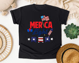 Merica Light graphic tee in Black