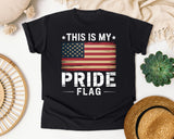 This Is My Pride Flag graphic tee in Black