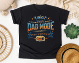 Dad Mode Activated Grey 2 graphic tee in Black