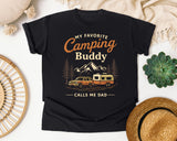 My Favorite Camping Buddy Calls Me Dad graphic tee in Black