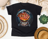 Everybody Chill Dad Is On The Grill Black graphic tee in Black