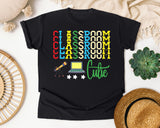 Classroom Cutie Stacked graphic tee in Black