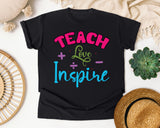Teach Love Inspire Math graphic tee in Black