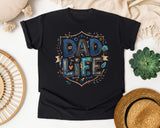 Dad Life Grey 3 graphic tee in Black