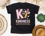 K Is For Kindness graphic tee in Black