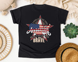 Home Of The Brave graphic tee in Black