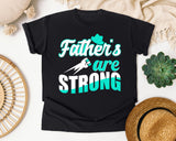 Fathers Are Strong White graphic tee in Black