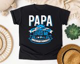 Papa The Only Man Who Loves Me Unconditionally White graphic tee in Black