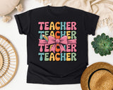 Teacher Teacher Teacher graphic tee in Black