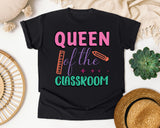 Queen Of The Classroom graphic tee in Black