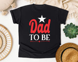 Dad To Be White 2 graphic tee in Black