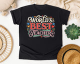 World's Best Teacher graphic tee in Black