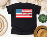American Flag graphic tee in Black