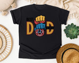 Best Dad Ever Brown graphic tee in Black