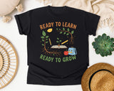 Ready To Learn Ready To Grow graphic tee in Black