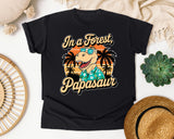 Papasaur graphic tee in Black