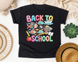 Back To School Fish graphic tee in Black