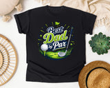 Best Dad By Par Grey 2 graphic tee in Black