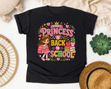 The Princess Is Back To School graphic tee in Black