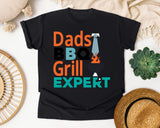 Dads BBQ Grill Expert graphic tee in Black