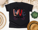 For The Love Of The USA graphic tee in Black
