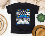 Success Is My School Project graphic tee in Black