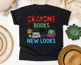 Crayons Books And New Looks graphic tee in Black