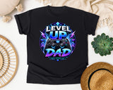 Level Up Dad graphic tee in Black