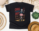 Chill The Fourth Out Grey 4 graphic tee in Black