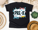 Pre-K Notebook Bow graphic tee in Black