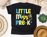 Little Miss Pre-K Bright graphic tee in Black