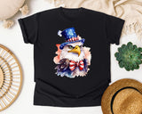 Eagle In Patriotic Hat graphic tee in Black