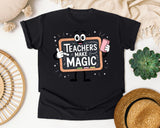 Teachers Make Magic graphic tee in Black