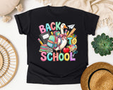 Back To School Goose Pastel graphic tee in Black